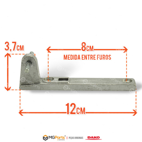 Dimensões Dobradiça Central Geladeira Continental Rfct455 Rfct500