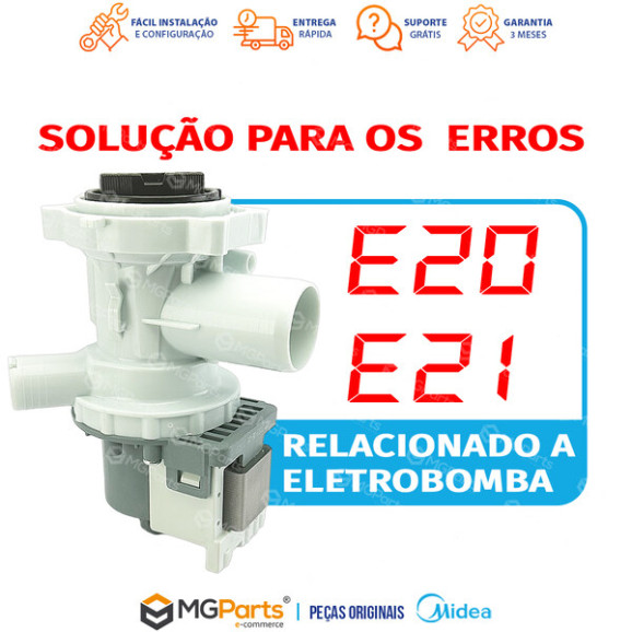 A Eletrobomba pode solucionar o erro E20 E21