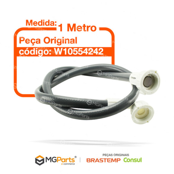 Comprimento da mangueira Mangueira De Entrada 1m Lavadora Brastemp Consul W10554242