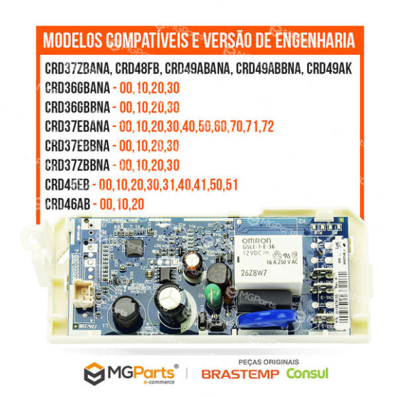 Modelos Placa Eletrônica Modulo Para Geladeira Consul Crd45 Original