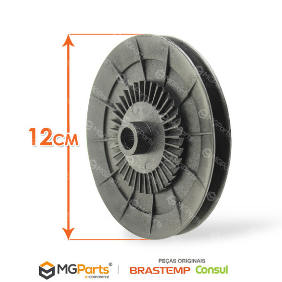 Dimensões Polia Mecanismo Lavadora Brastemp Bwu11 W10181250 Original